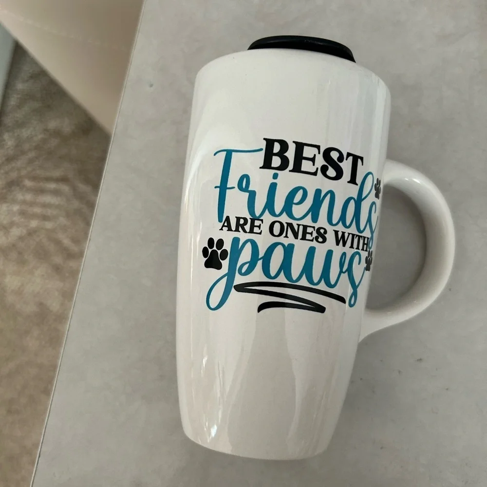 Printed Latte Mug with Lid,